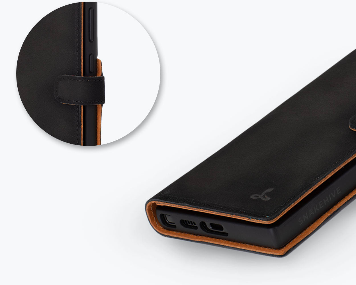 Samsung Galaxy S24 Ultra - Vintage Leather Wallet Phone Case