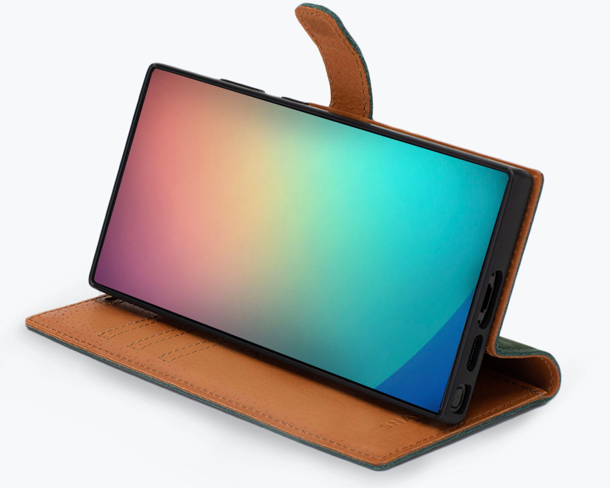 Samsung Galaxy S24 Ultra - Vintage Leather Wallet Phone Case