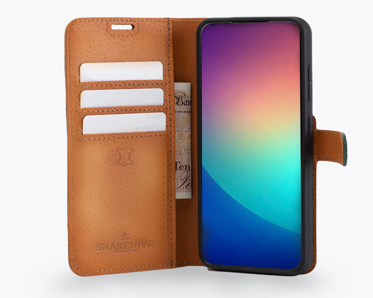Samsung Galaxy S24 - Vintage Leather Wallet Phone Case