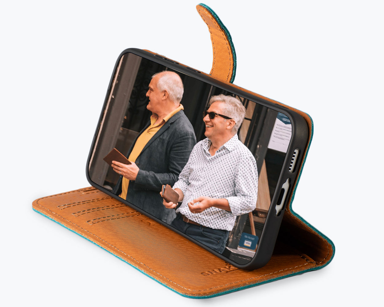 Samsung Galaxy S23 FE - Vintage Leather Wallet Phone Case