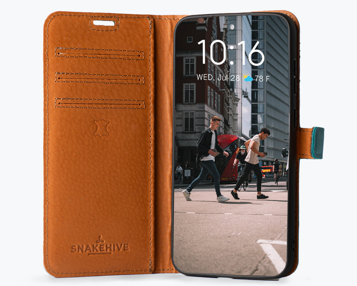 Samsung Galaxy S23 FE - Vintage Leather Wallet Phone Case