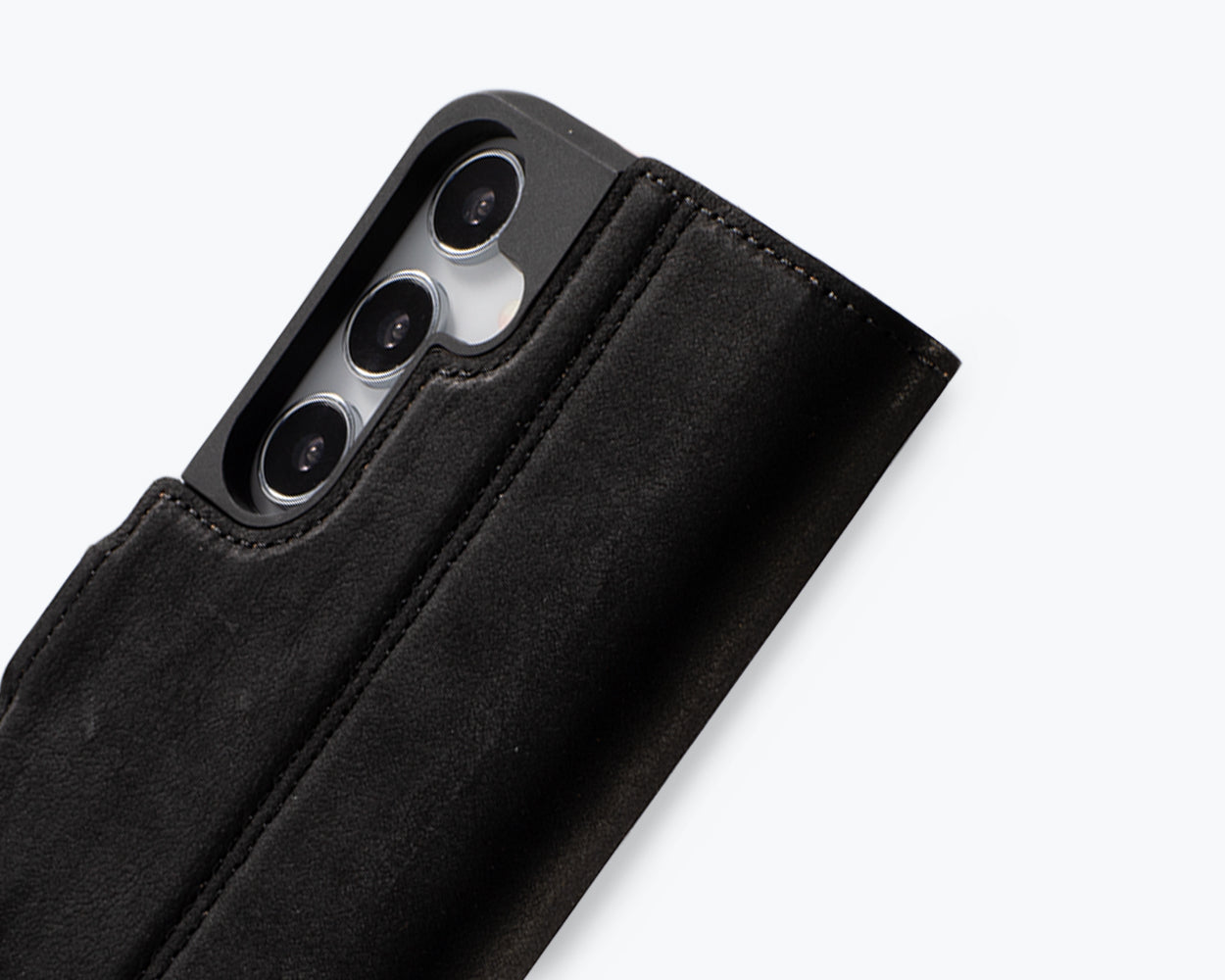 Samsung Galaxy S25 - Vintage Leather Wallet Phone Case