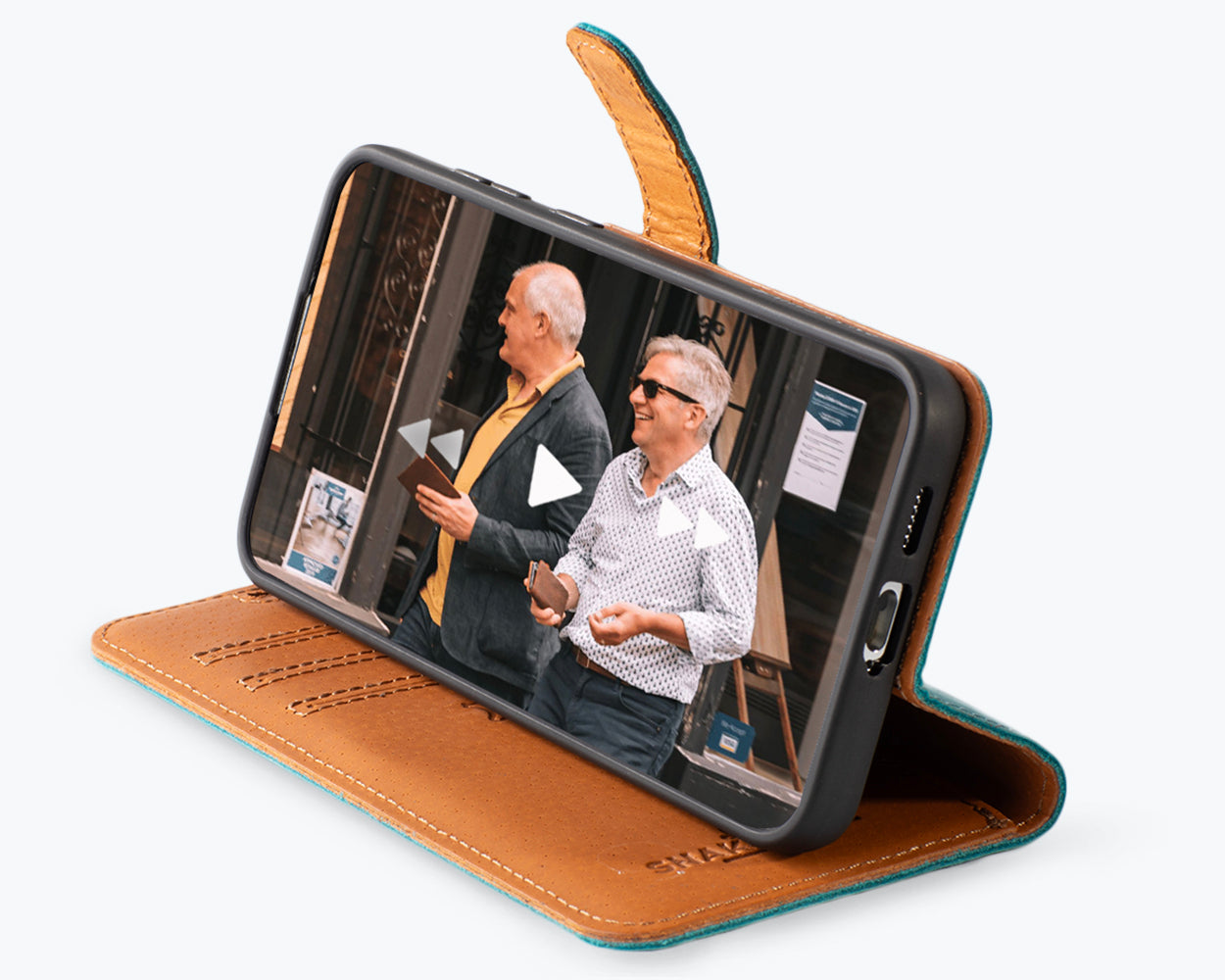 Samsung Galaxy S25 - Vintage Leather Wallet Phone Case