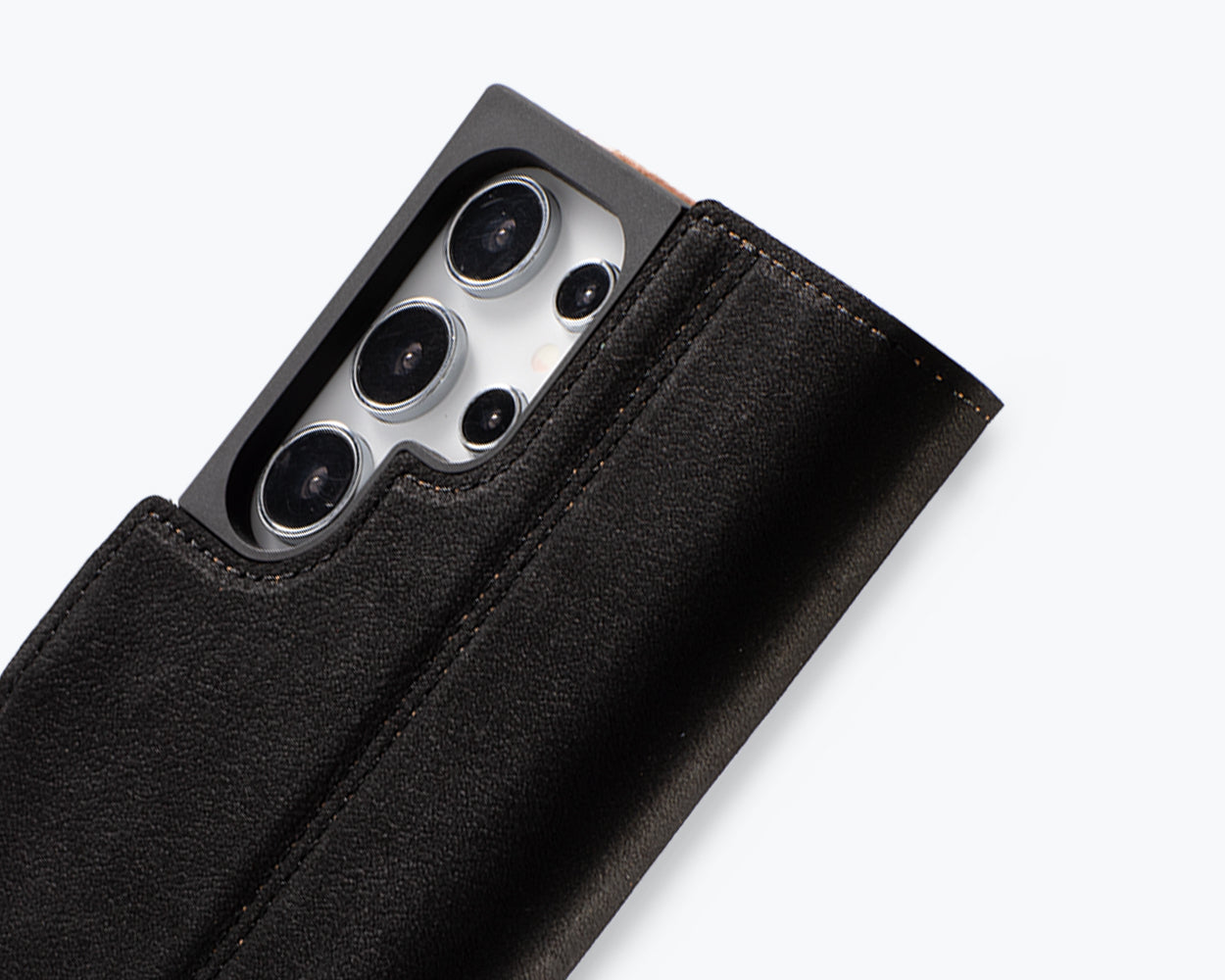 Samsung Galaxy S25 Ultra - Vintage Leather Wallet Phone Case