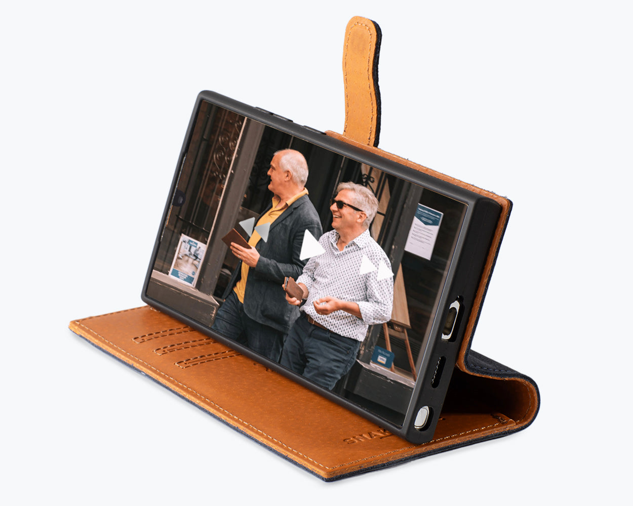 Samsung Galaxy S25 Ultra - Vintage Leather Wallet Phone Case