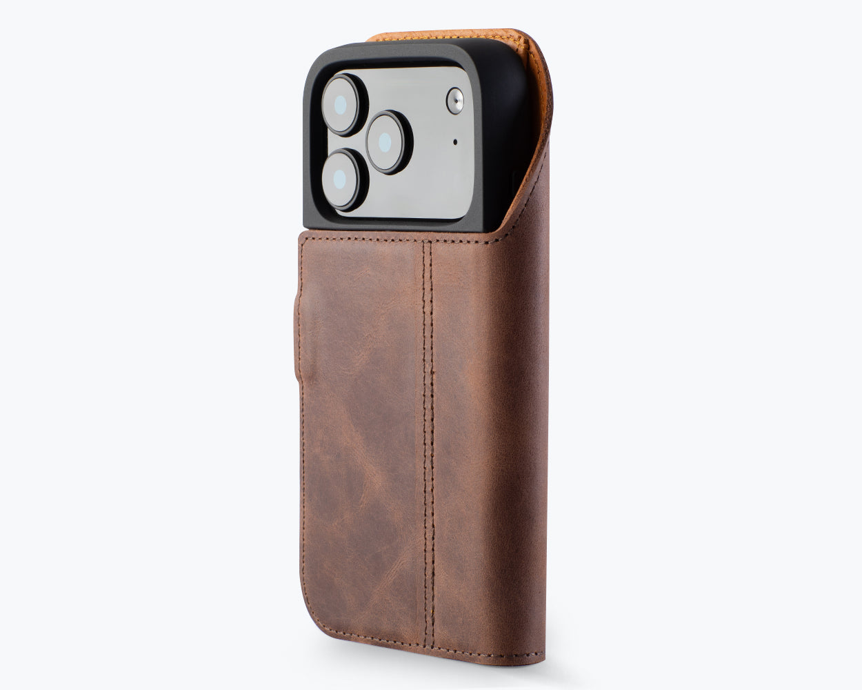 Apple iPhone 17 Pro - Vintage Leather Wallet Phone Case