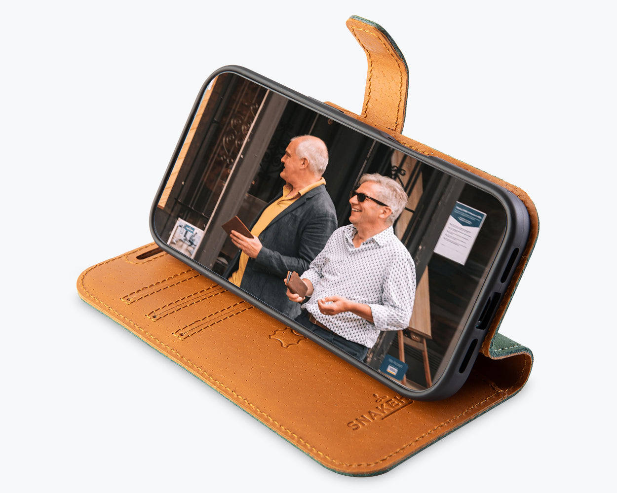 Apple iPhone 17 Pro - Vintage Leather Wallet Phone Case