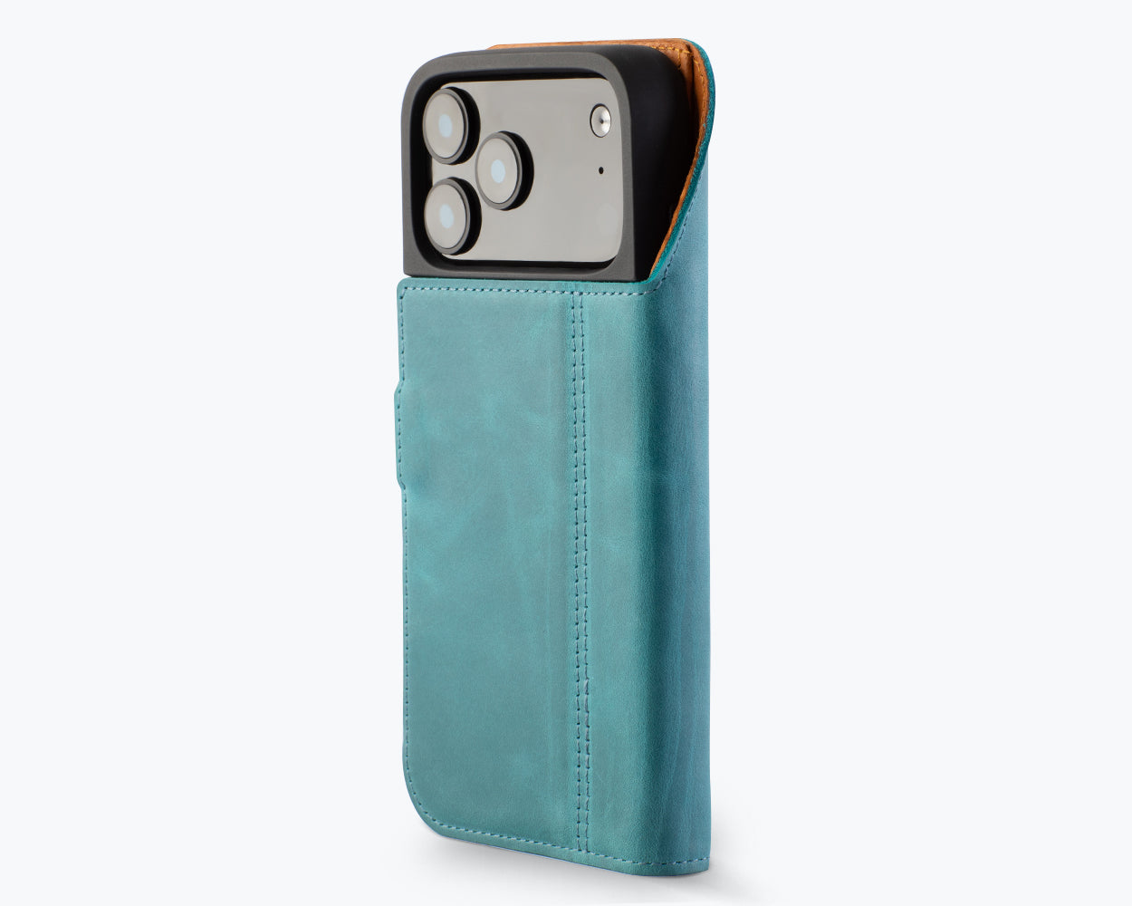 Apple iPhone 17 Pro Max - Vintage Leather Wallet Phone Case