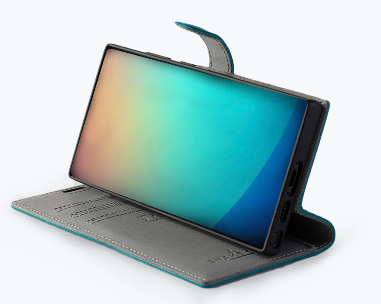 Samsung Galaxy S24 - Vintage Leather Wallet Phone Case