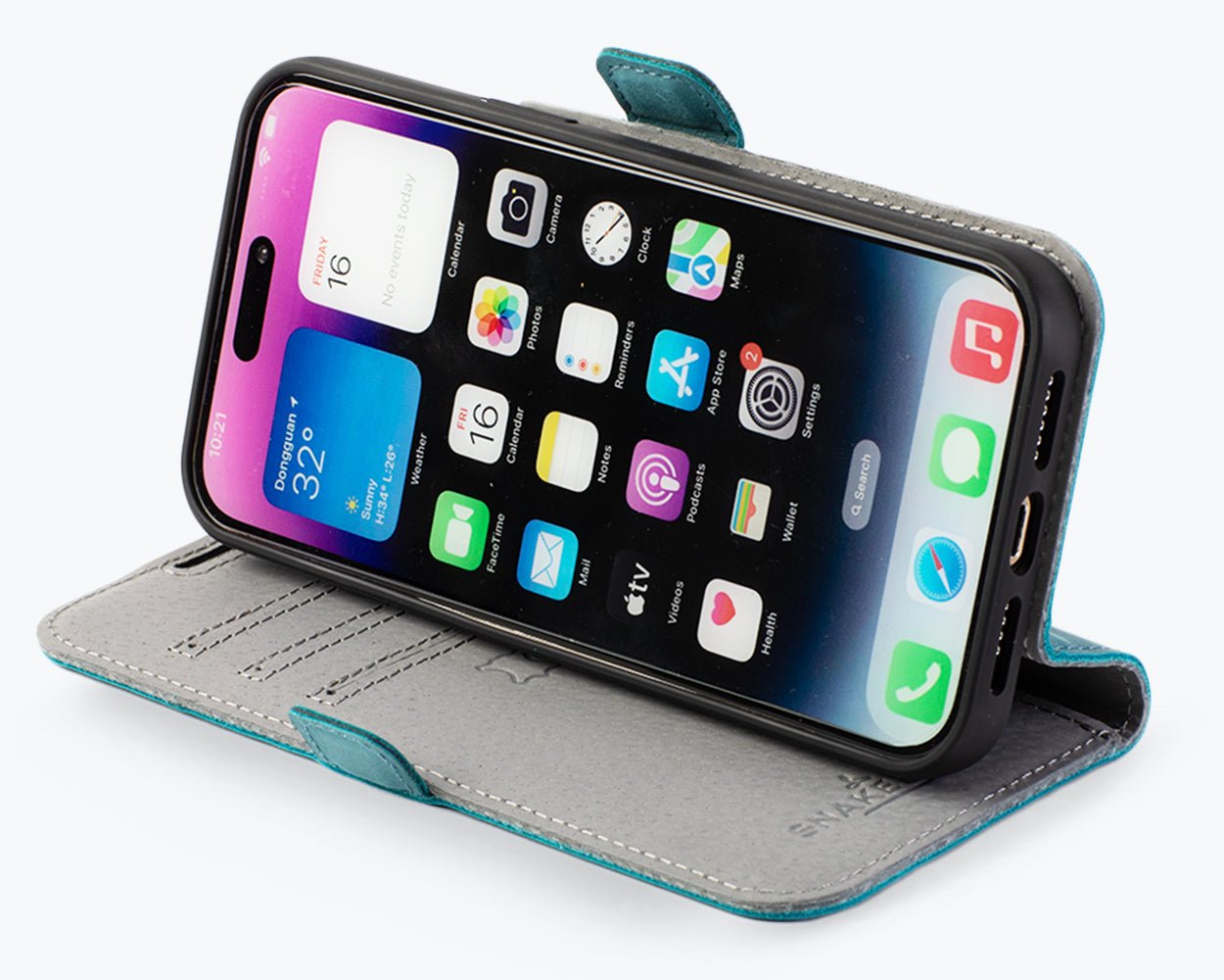 Apple iPhone 14 Pro Max - Vintage Leather Wallet Phone Case (Side Clasp)