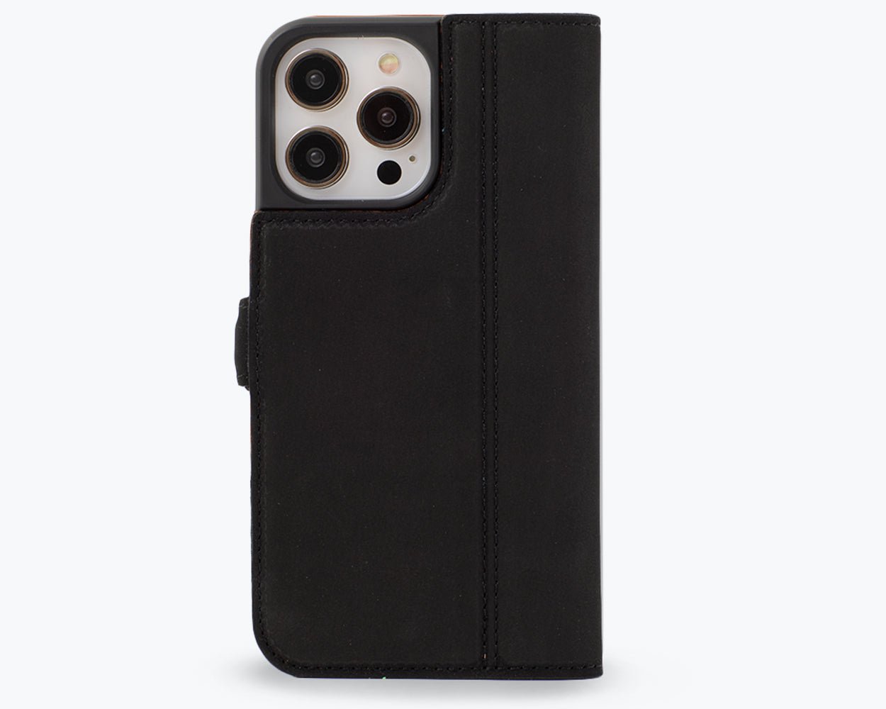 Apple iPhone 14 Pro Max - Vintage Leather Wallet Phone Case (Side Clasp)