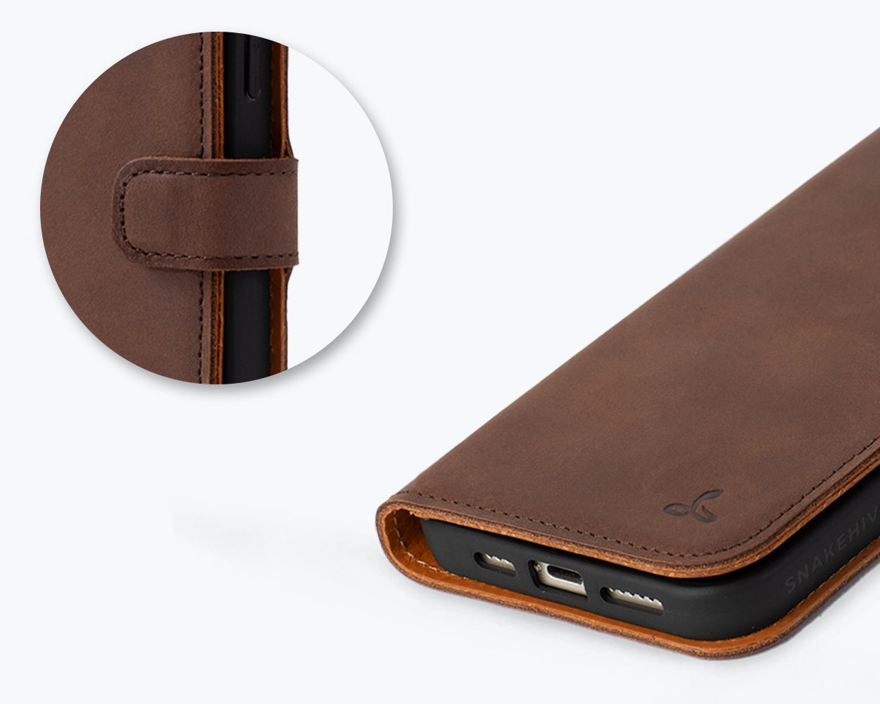 Apple iPhone 15 Plus - Vintage Leather Wallet Phone Case