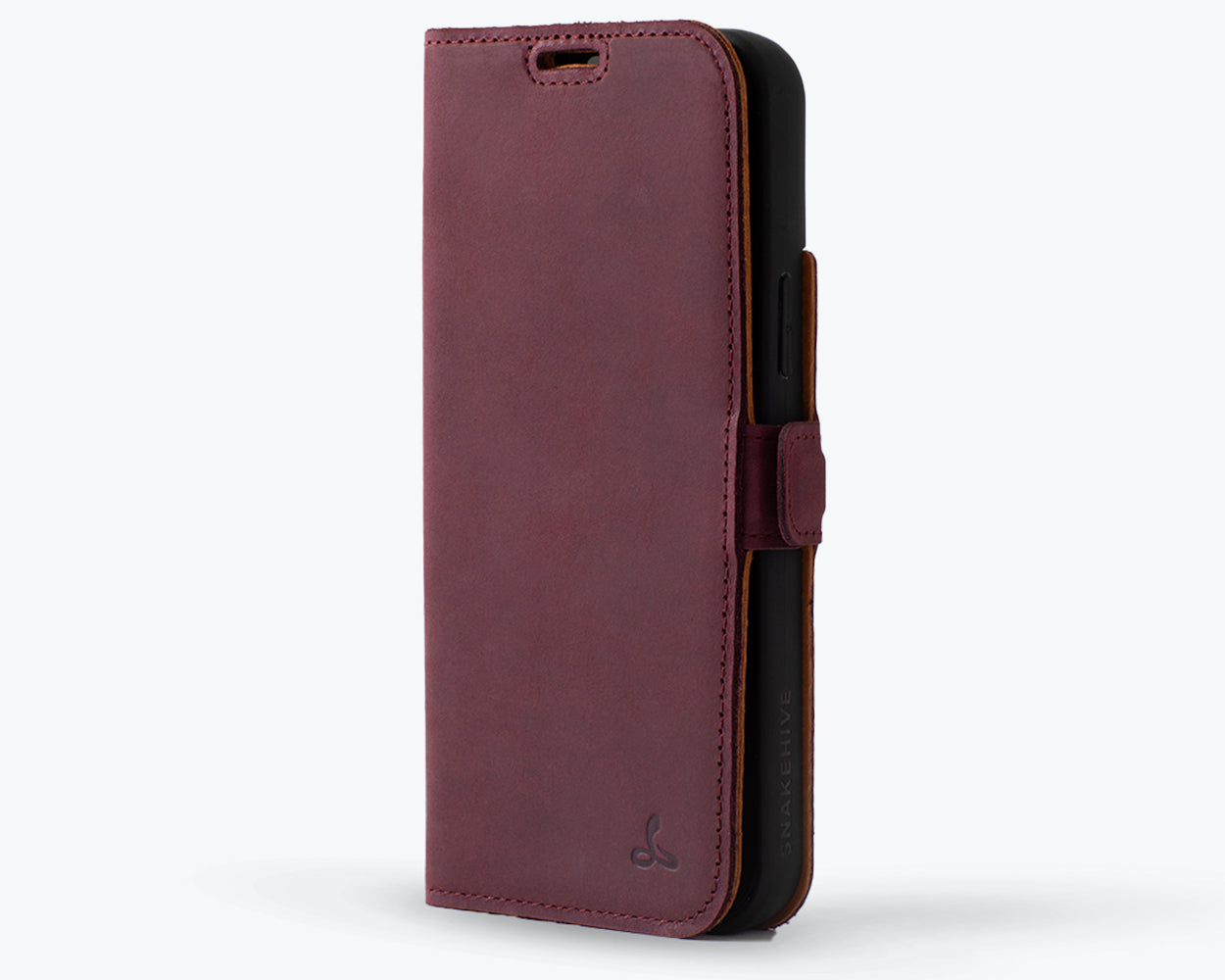 Apple iPhone 15 Plus - Vintage Leather Wallet Phone Case (Side Clasp)