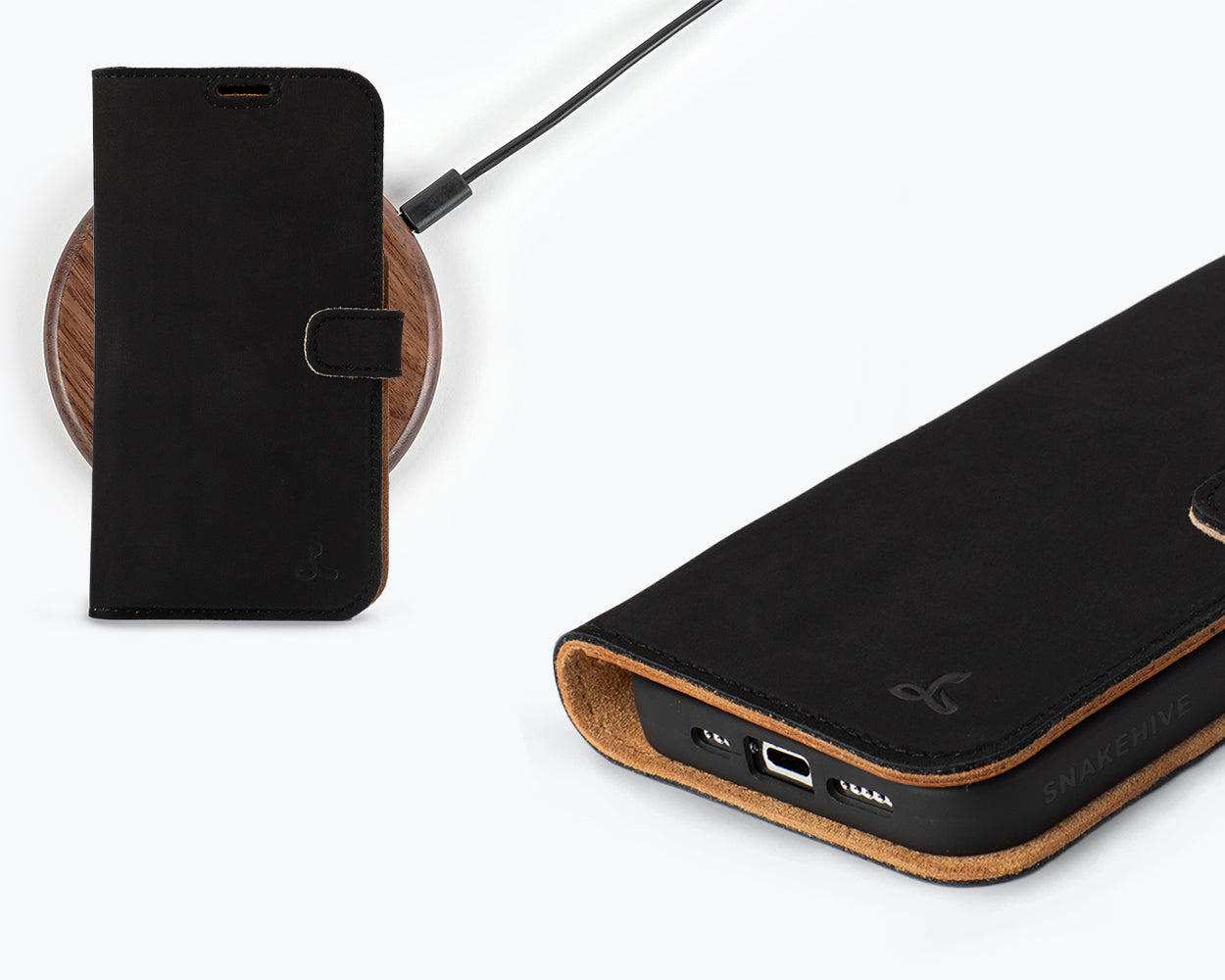 Apple iPhone 15 Pro - Vintage Leather Wallet Phone Case