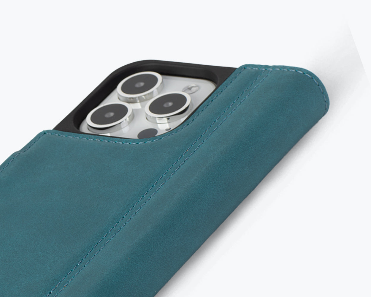 Apple iPhone 15 Pro - Vintage Leather Wallet Phone Case