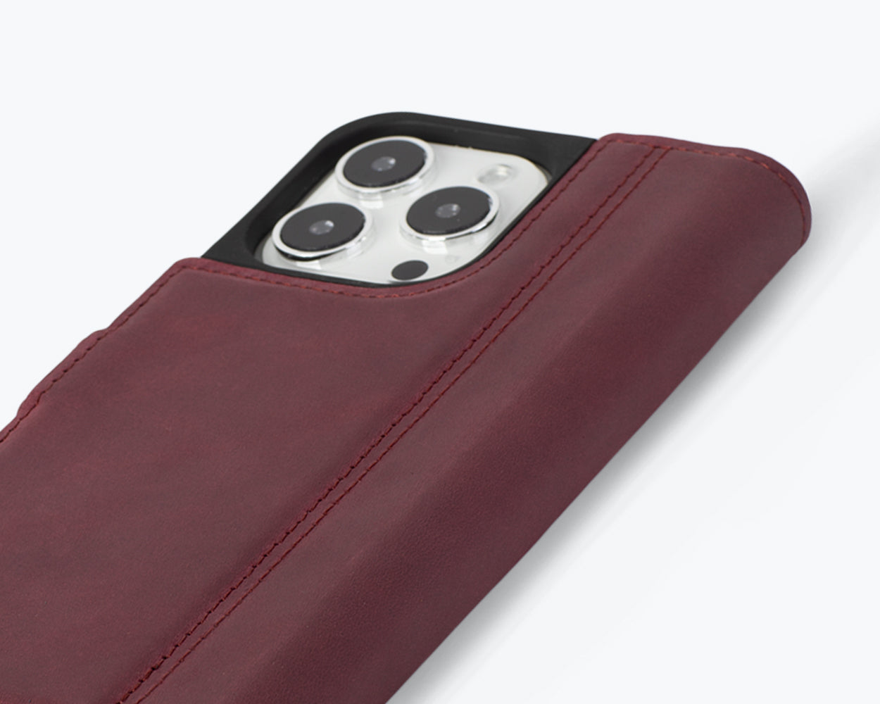 Apple iPhone 15 Pro - Vintage Leather Wallet Phone Case