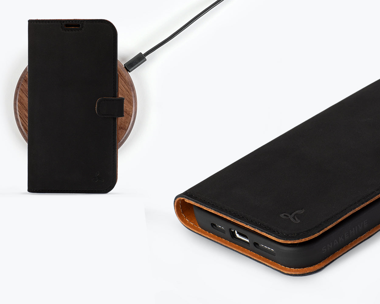 Apple iPhone 15 Pro - Vintage Leather Wallet Phone Case