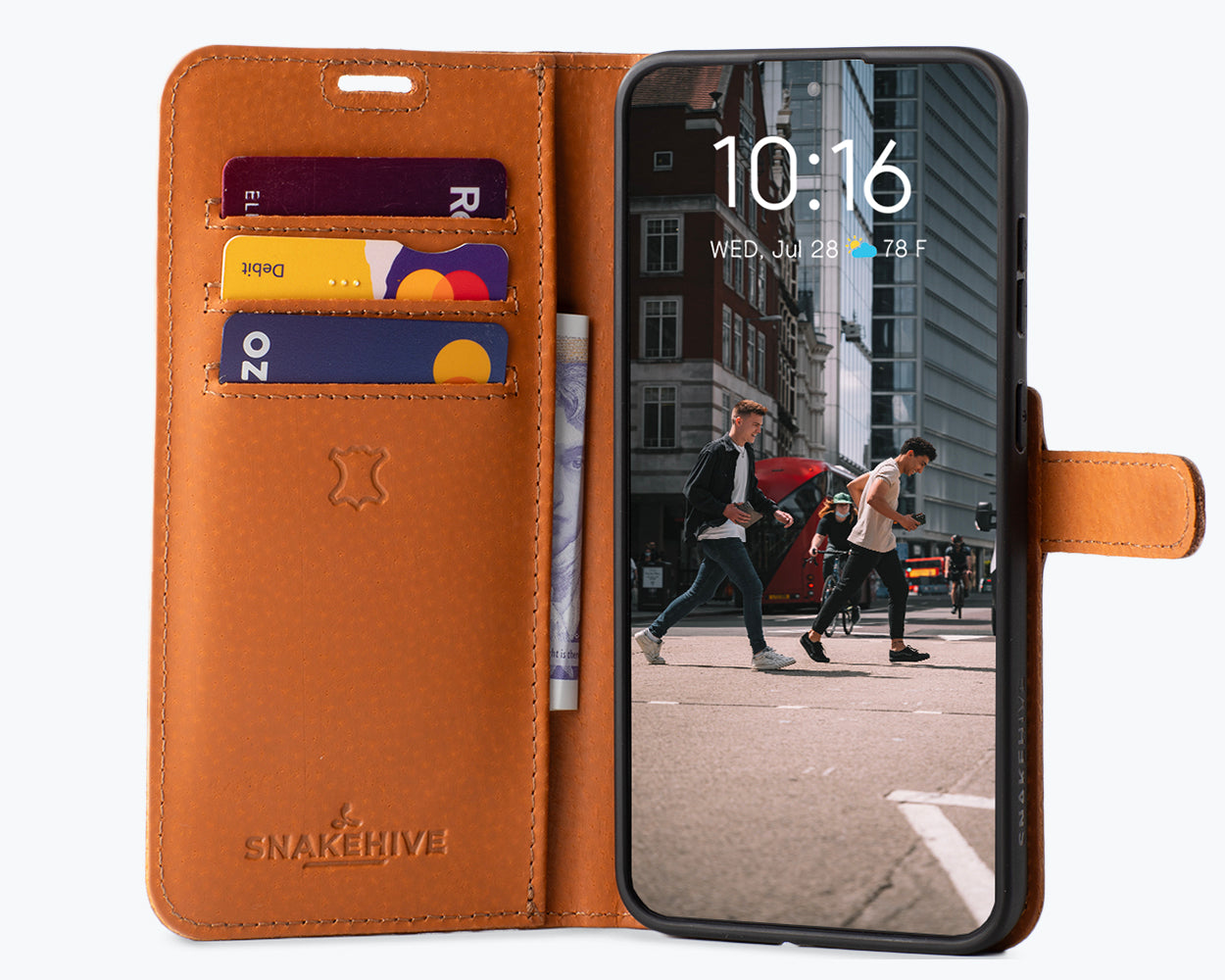 Samsung Galaxy S25 Plus - Vintage Leather Wallet Phone Case