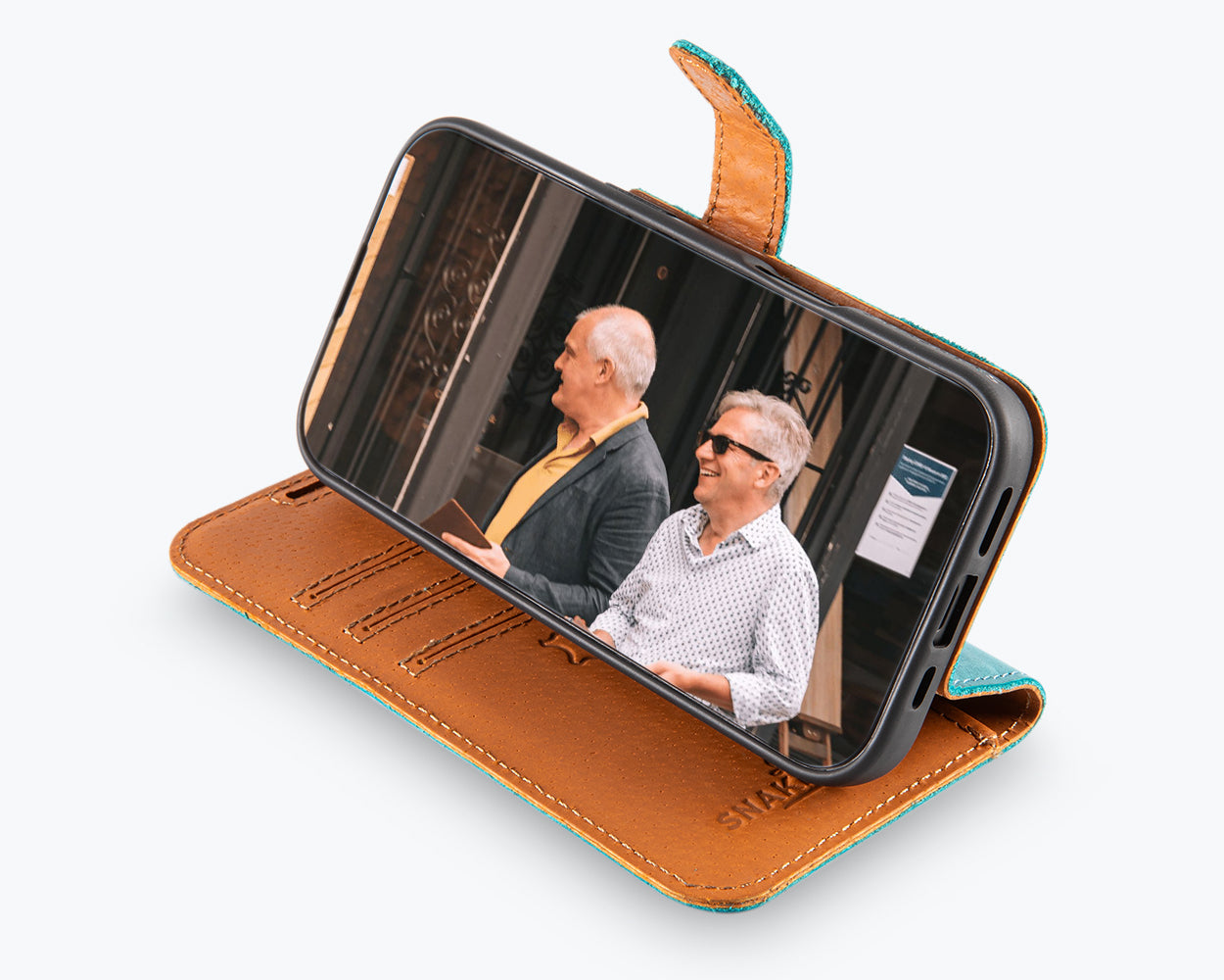 Apple iPhone 16 - Vintage Leather Wallet Phone Case