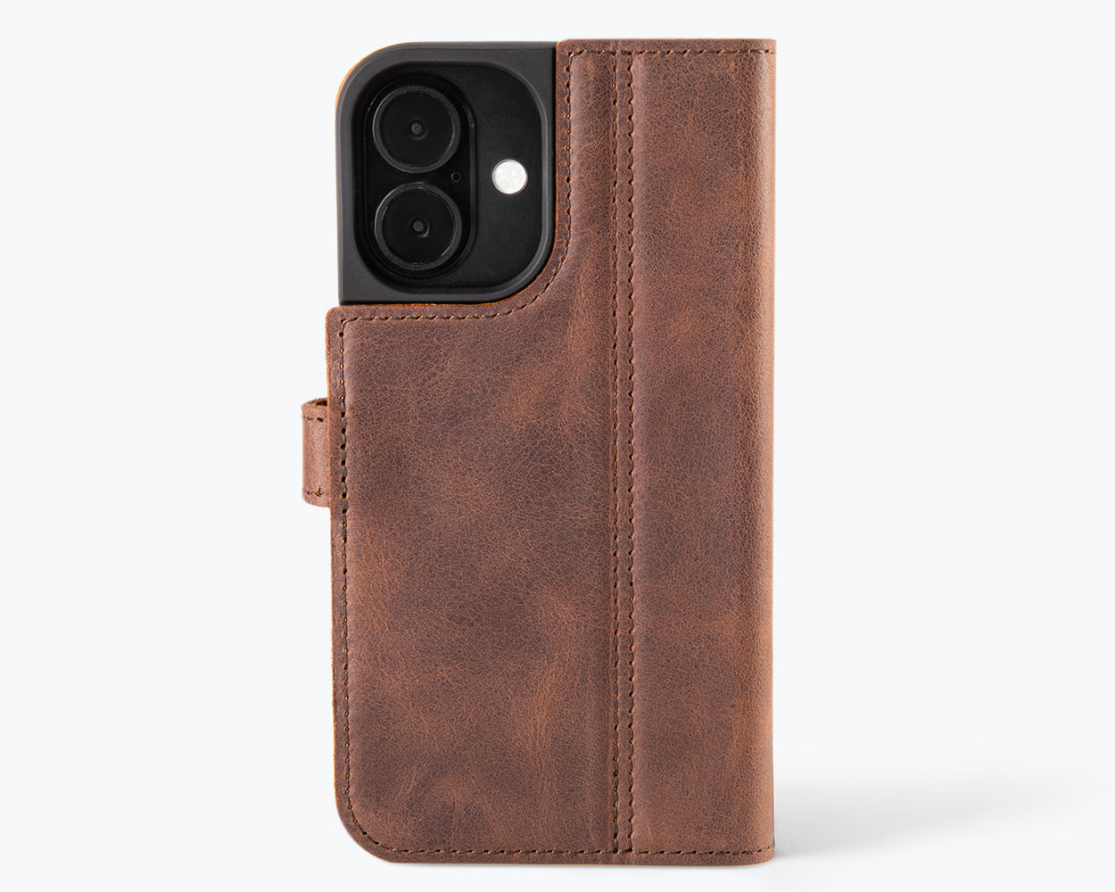 Apple iPhone 16 - Vintage Leather Wallet Phone Case