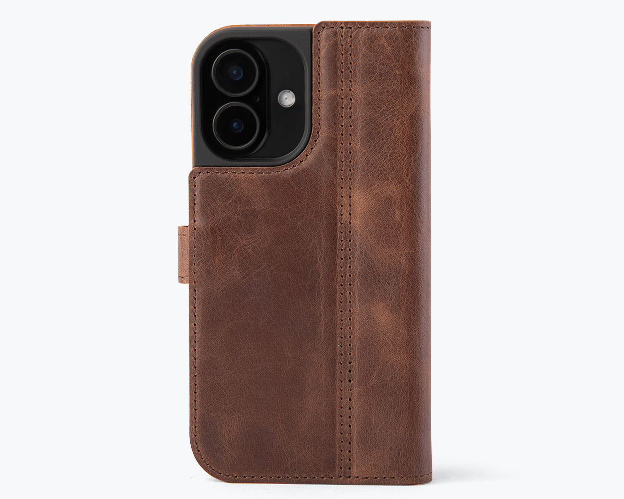 Apple iPhone 17 - Vintage Leather Wallet Phone Case