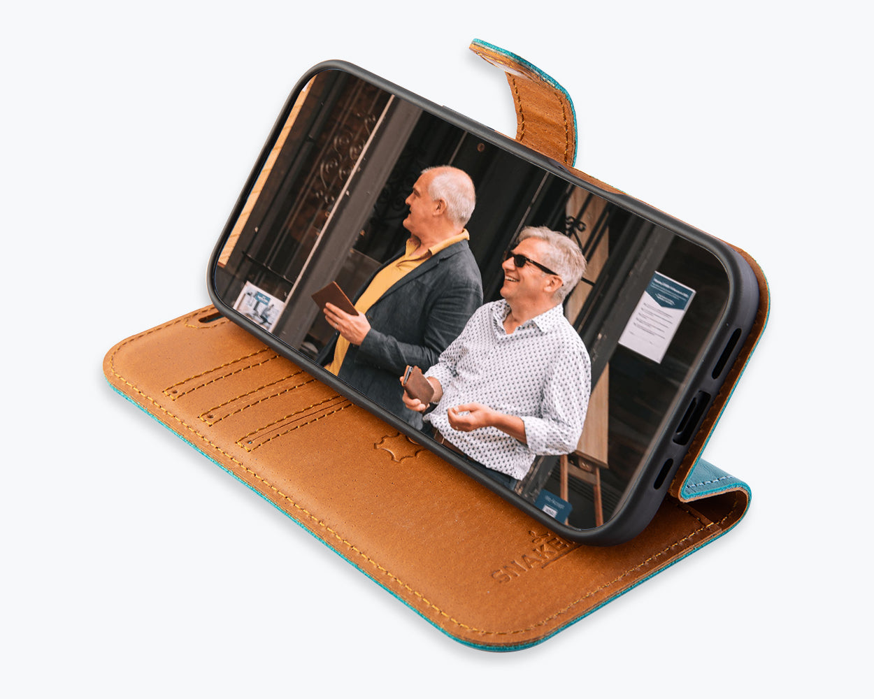 Apple iPhone 17 - Vintage Leather Wallet Phone Case