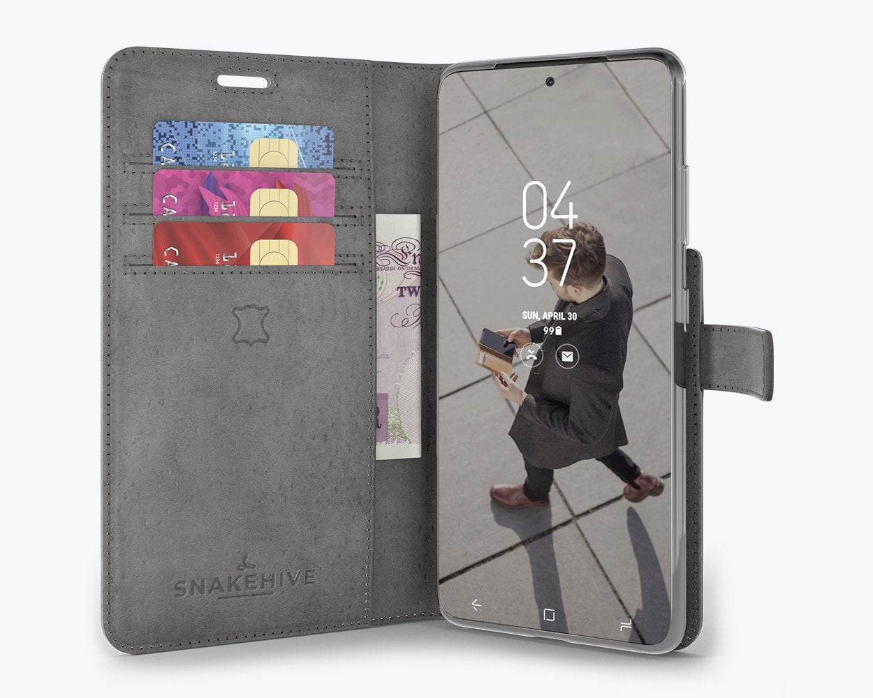 Samsung Galaxy S21 Ultra - Vintage Leather Wallet Phone Case