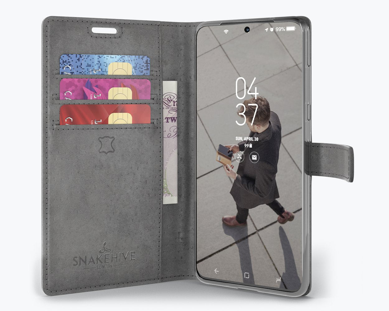 Samsung Galaxy S20 - Vintage Leather Wallet Phone Case