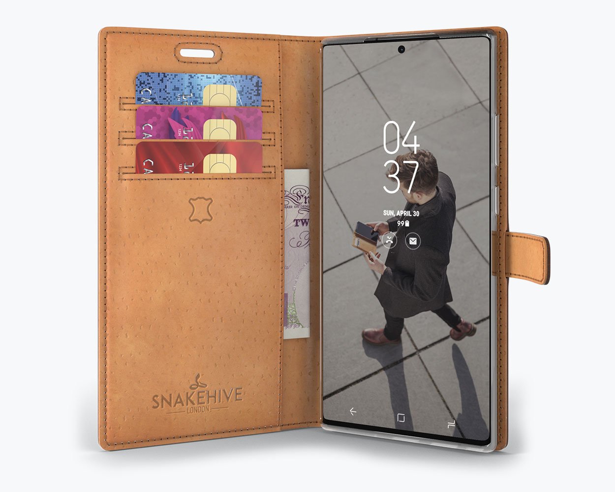 Samsung Galaxy Note 20 Ultra - Vintage Leather Wallet Phone Case