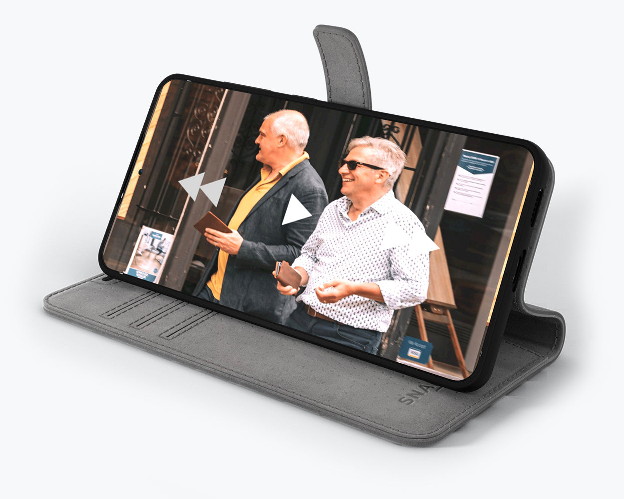 Samsung Galaxy S21 FE - Vintage Leather Wallet Phone Case