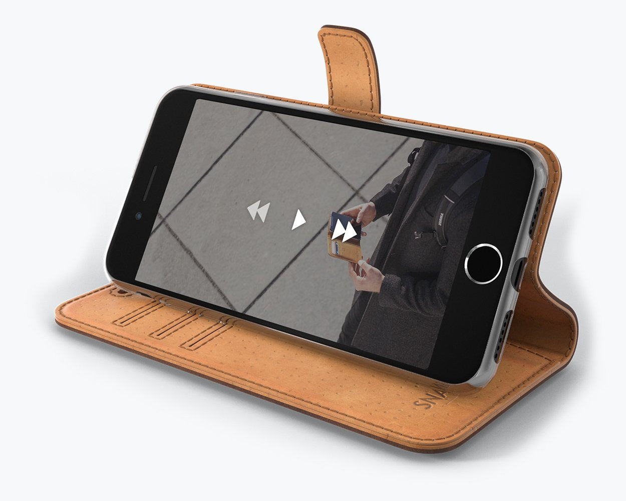 Apple iPhone SE (2020) / SE (2022) - Vintage Leather Wallet Phone Case