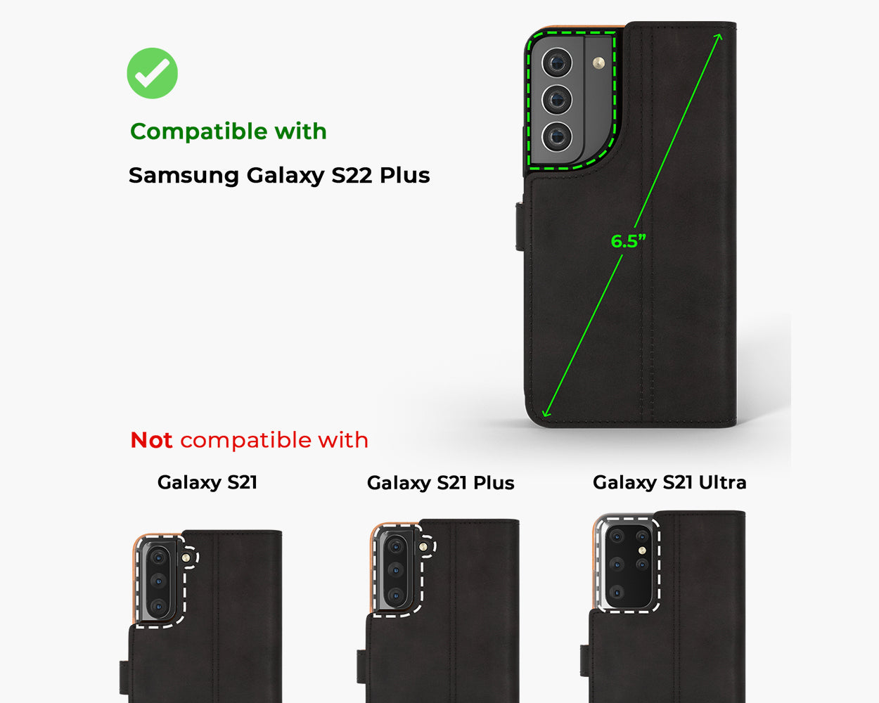 Samsung Galaxy S22 Plus - Vintage Leather Wallet Phone Case