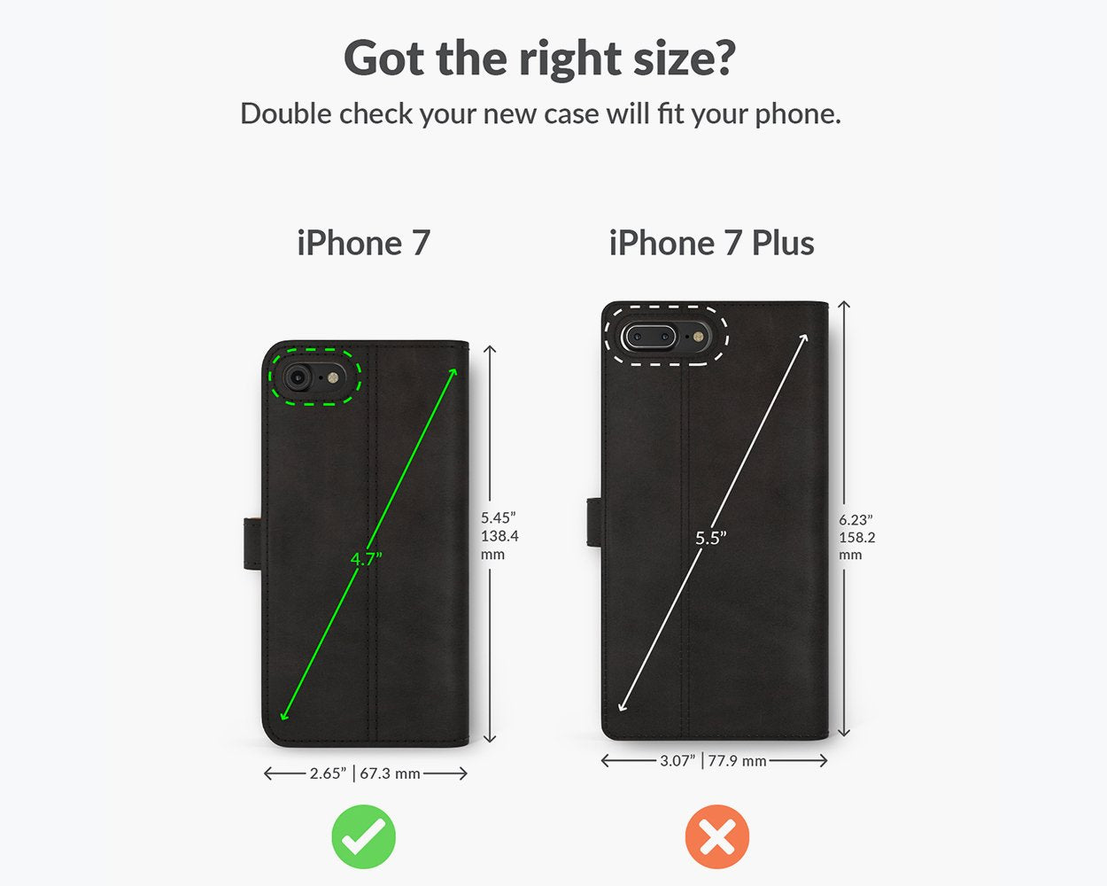 Apple iPhone 7 - Vintage Leather Wallet Phone Case