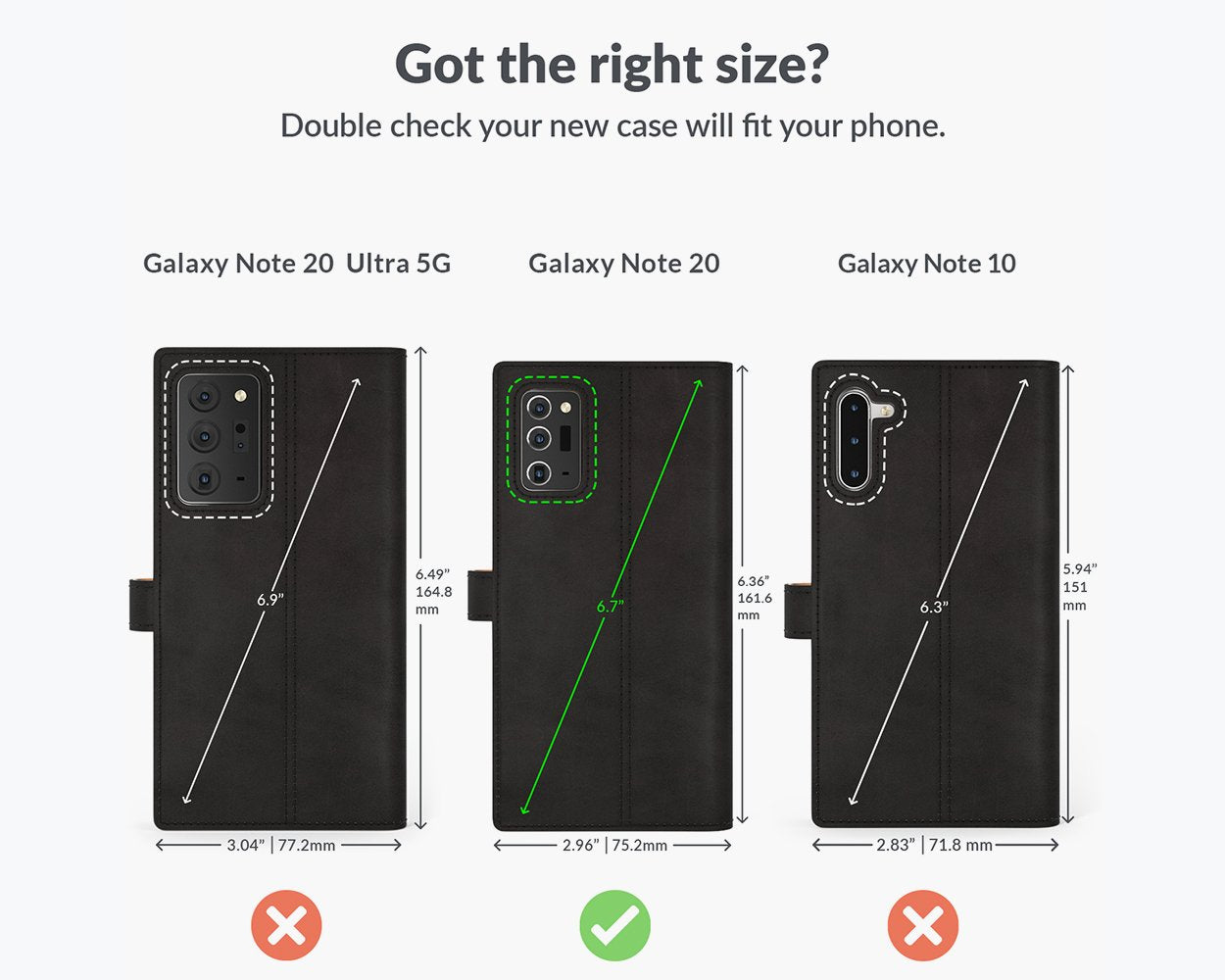 Samsung Galaxy Note 20 - Vintage Leather Wallet Phone Case