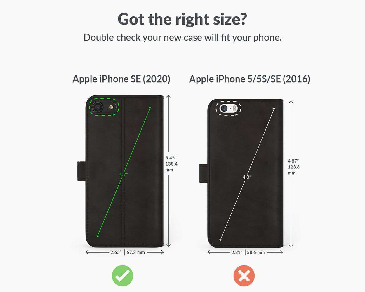 Apple iPhone SE (2020) / SE (2022) - Vintage Leather Wallet Phone Case