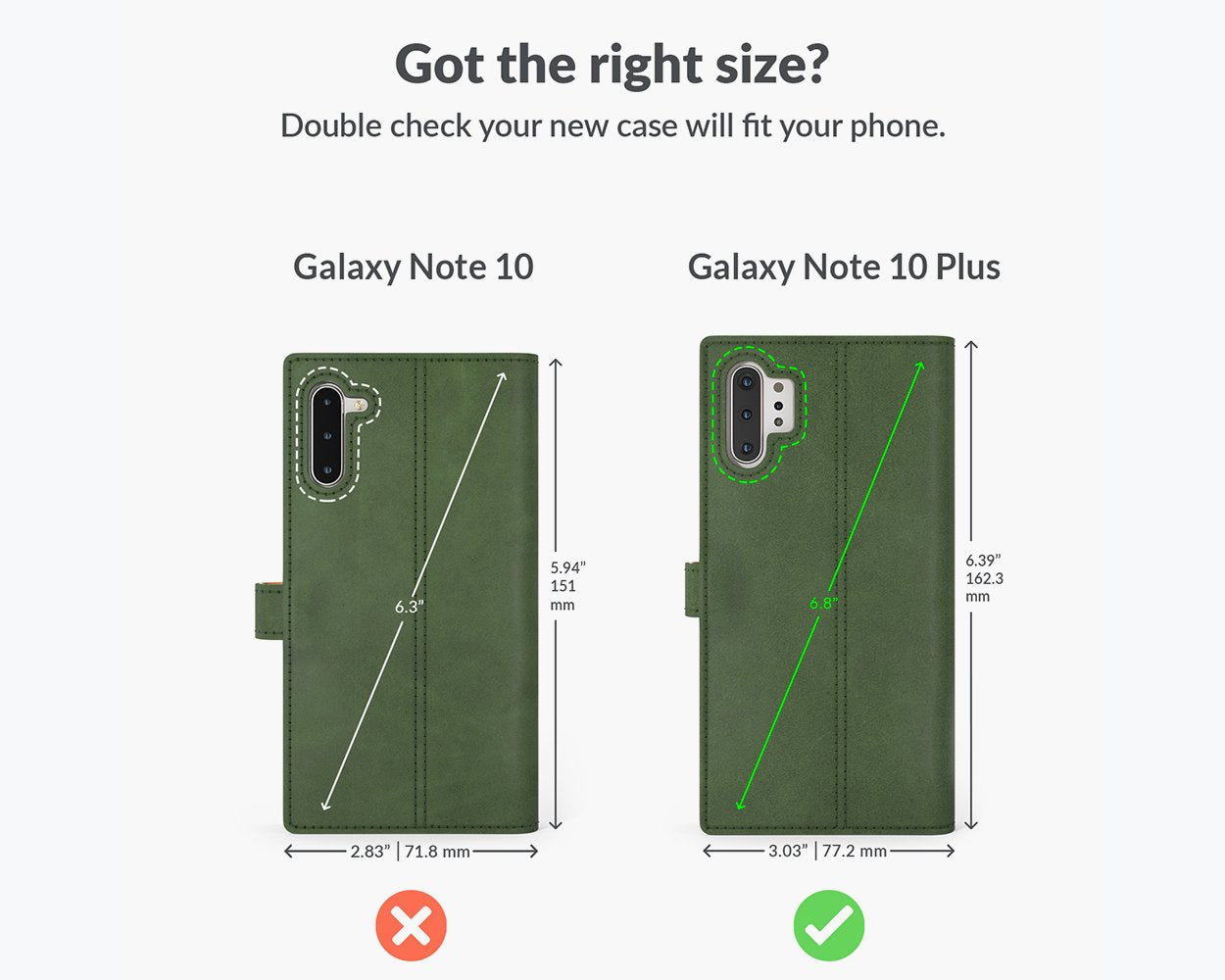 Samsung Galaxy Note 10 Plus - Vintage Leather Wallet Phone Case