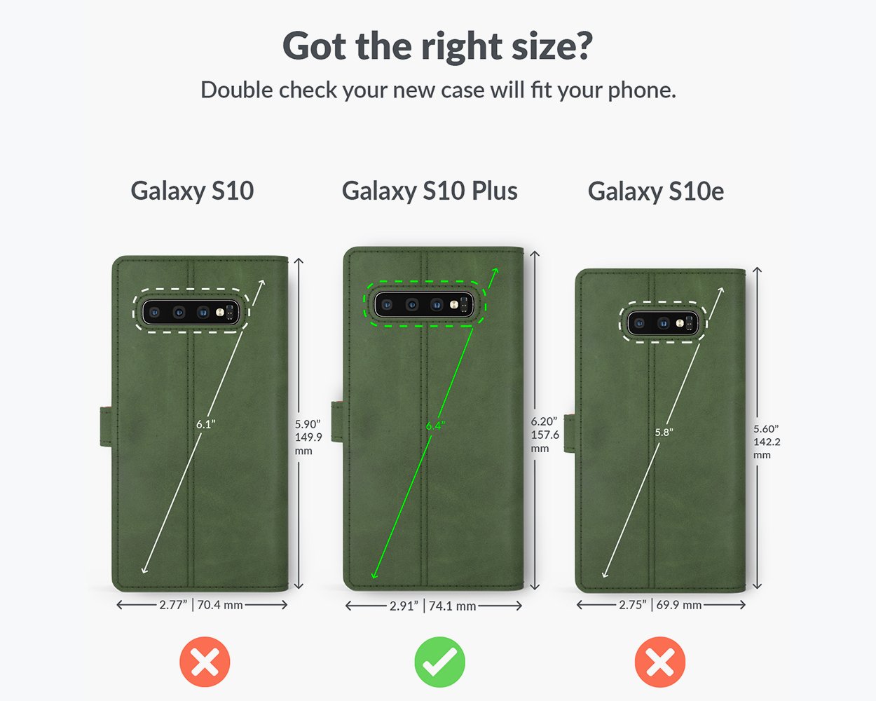 Samsung Galaxy S10 Plus - Vintage Leather Wallet Phone Case