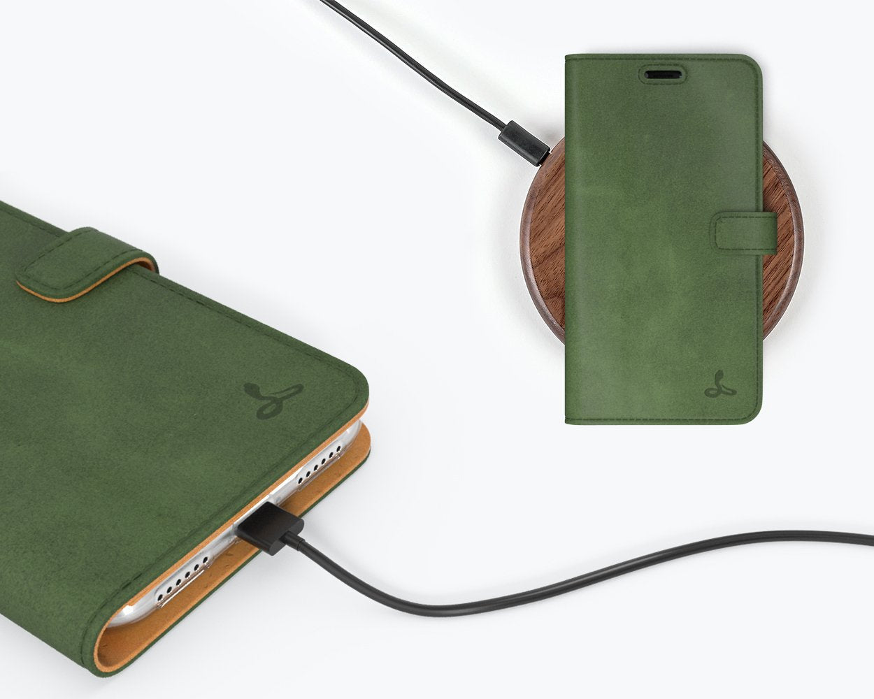 Apple iPhone XR - Vintage Leather Wallet Phone Case