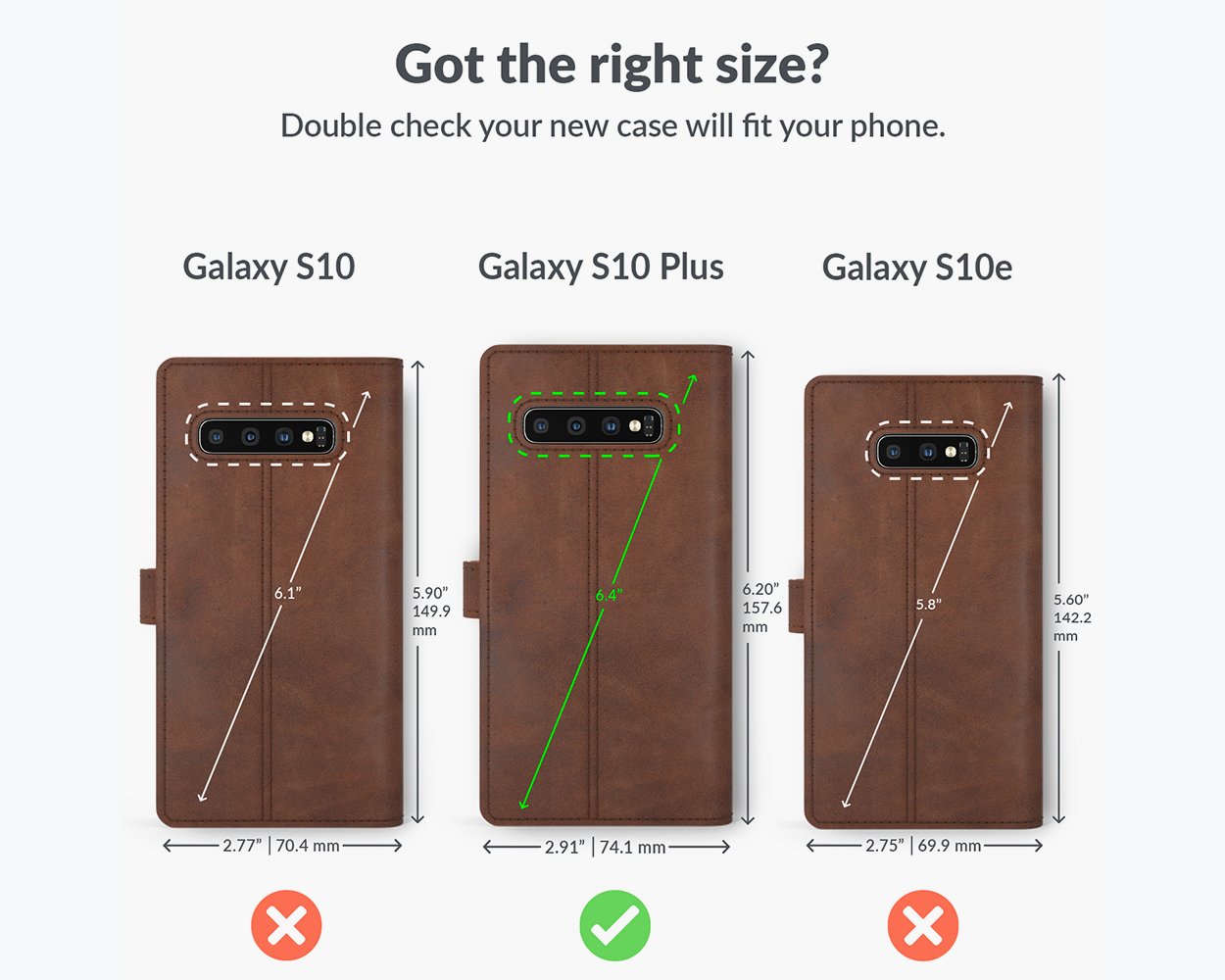 Samsung Galaxy S10 Plus - Vintage Leather Wallet Phone Case