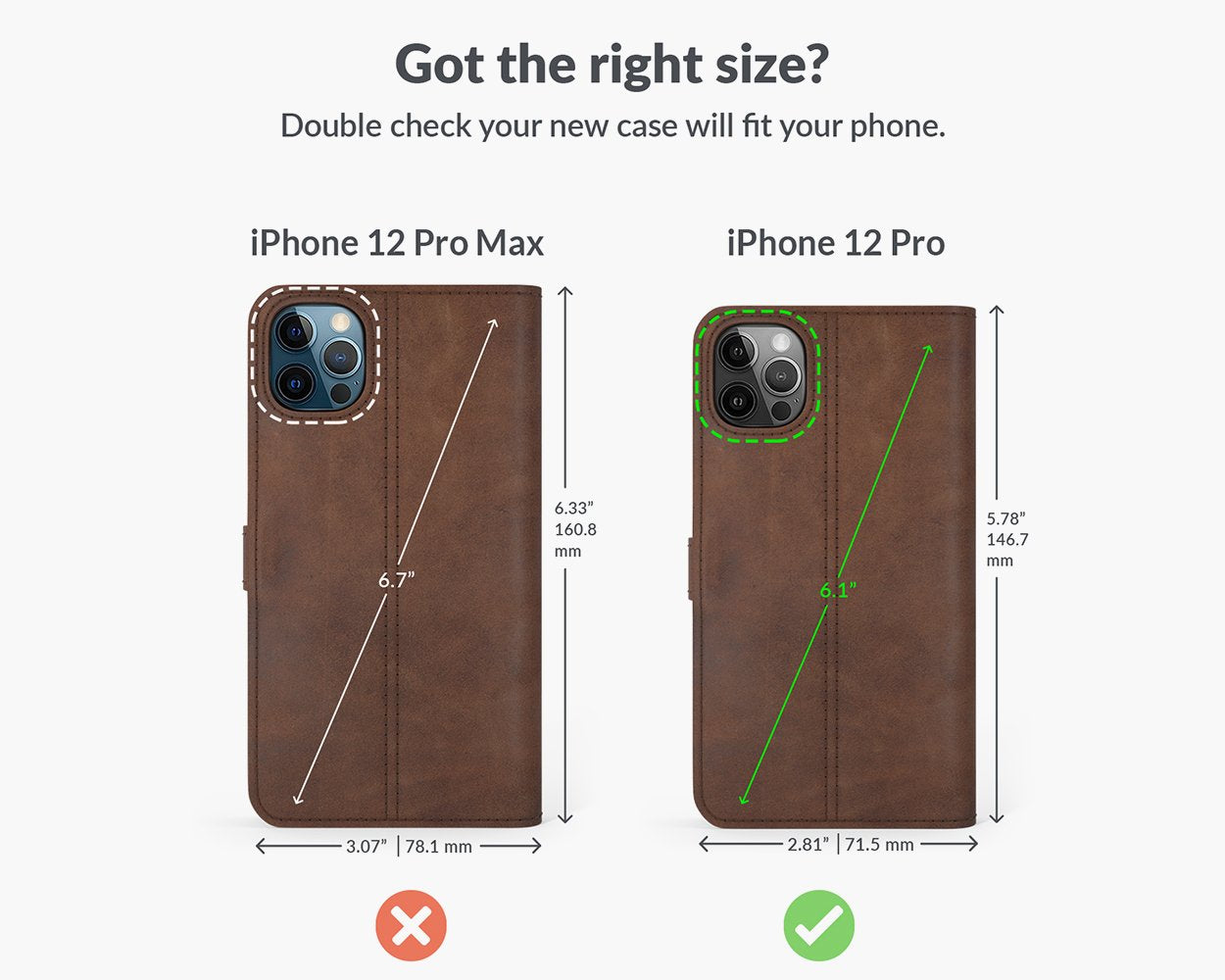 Apple iPhone 12 Pro - Vintage Leather Wallet Phone Case