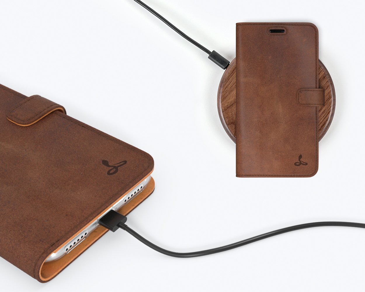 Apple iPhone XR - Vintage Leather Wallet Phone Case