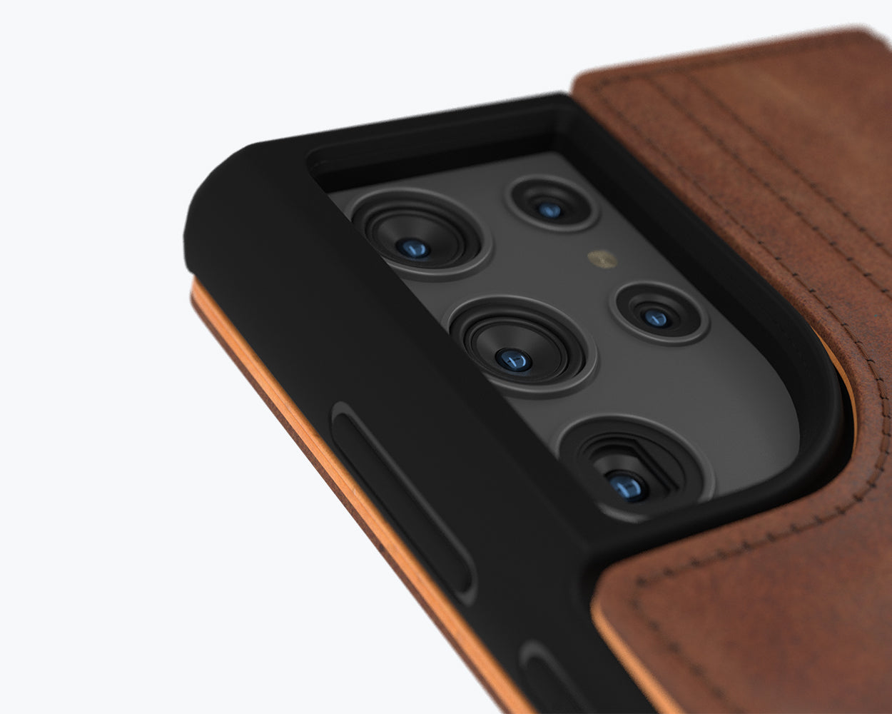 Samsung Galaxy S22 Ultra - Vintage Leather Wallet Phone Case