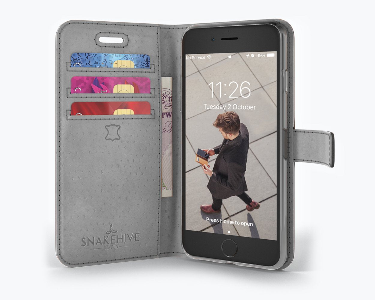 Apple iPhone 7 - Vintage Leather Wallet Phone Case