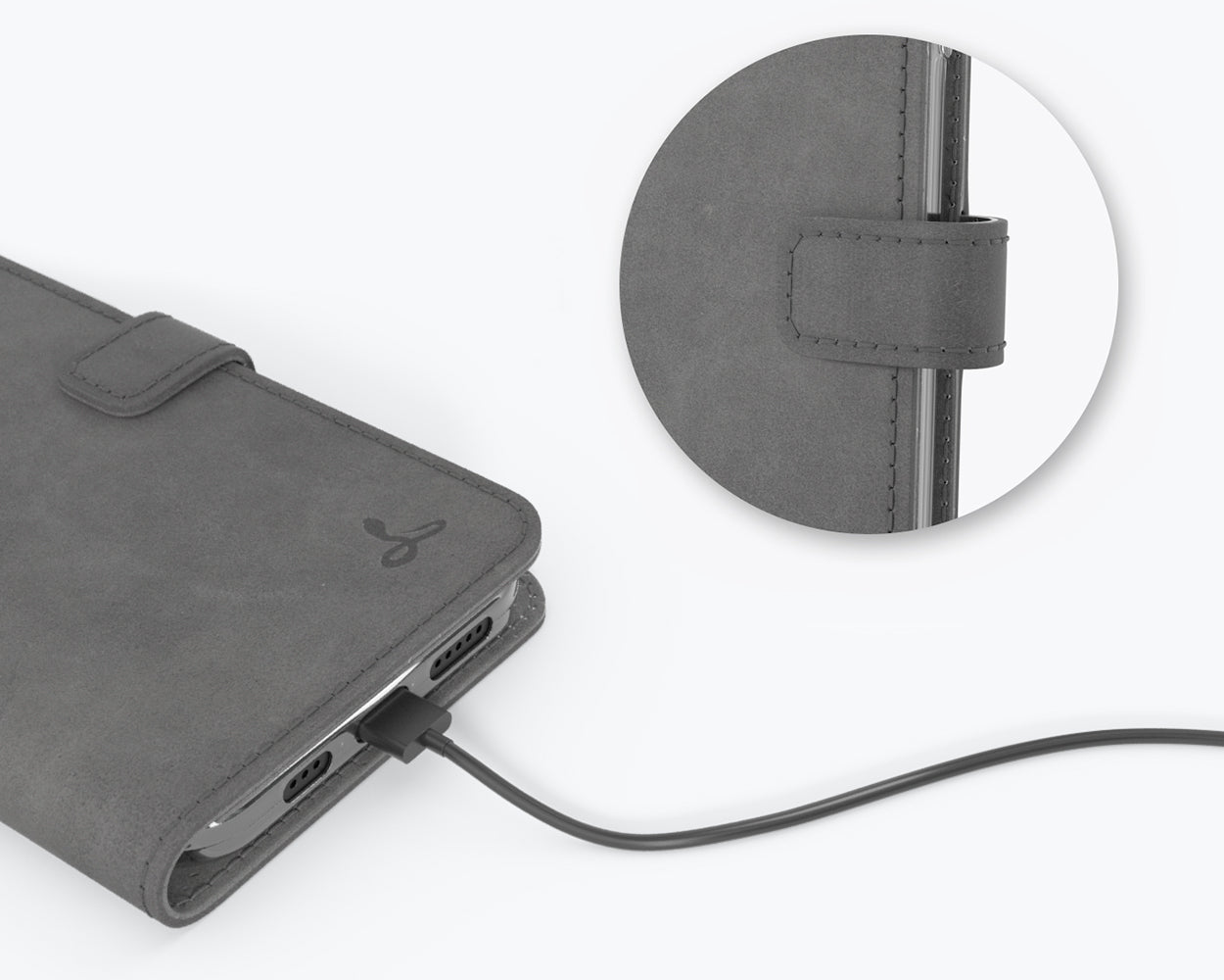 Apple iPhone 12 Pro - Vintage Leather Wallet Phone Case