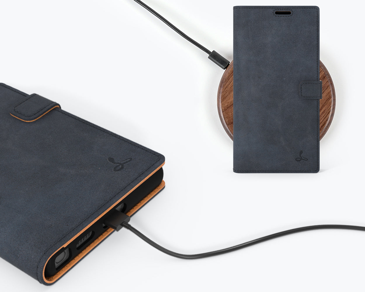 Samsung Galaxy S22 Ultra - Vintage Leather Wallet Phone Case