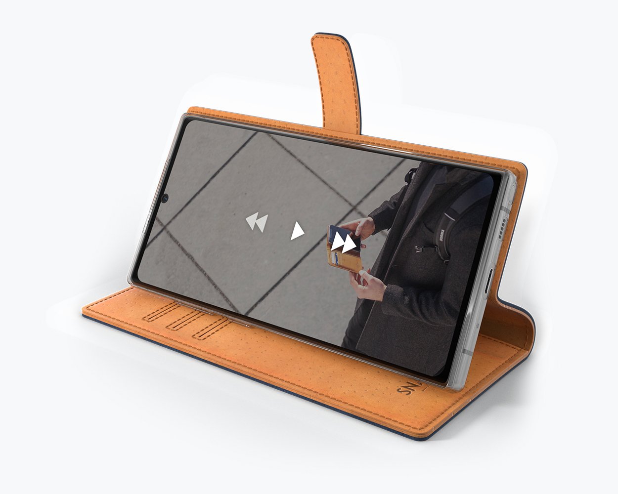 Samsung Galaxy Note 10 Plus - Vintage Leather Wallet Phone Case