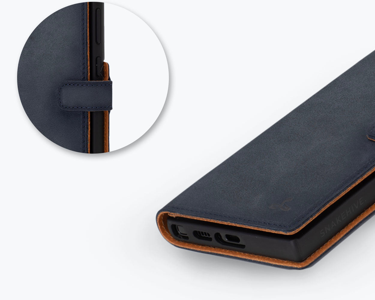 Samsung Galaxy S23 Ultra - Vintage Leather Wallet Phone Case