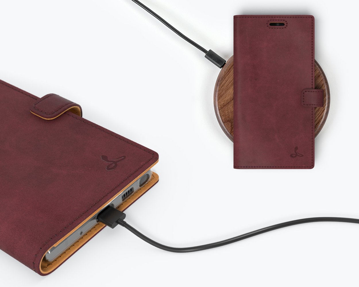 Samsung Galaxy Note 10 - Vintage Leather Wallet Phone Case