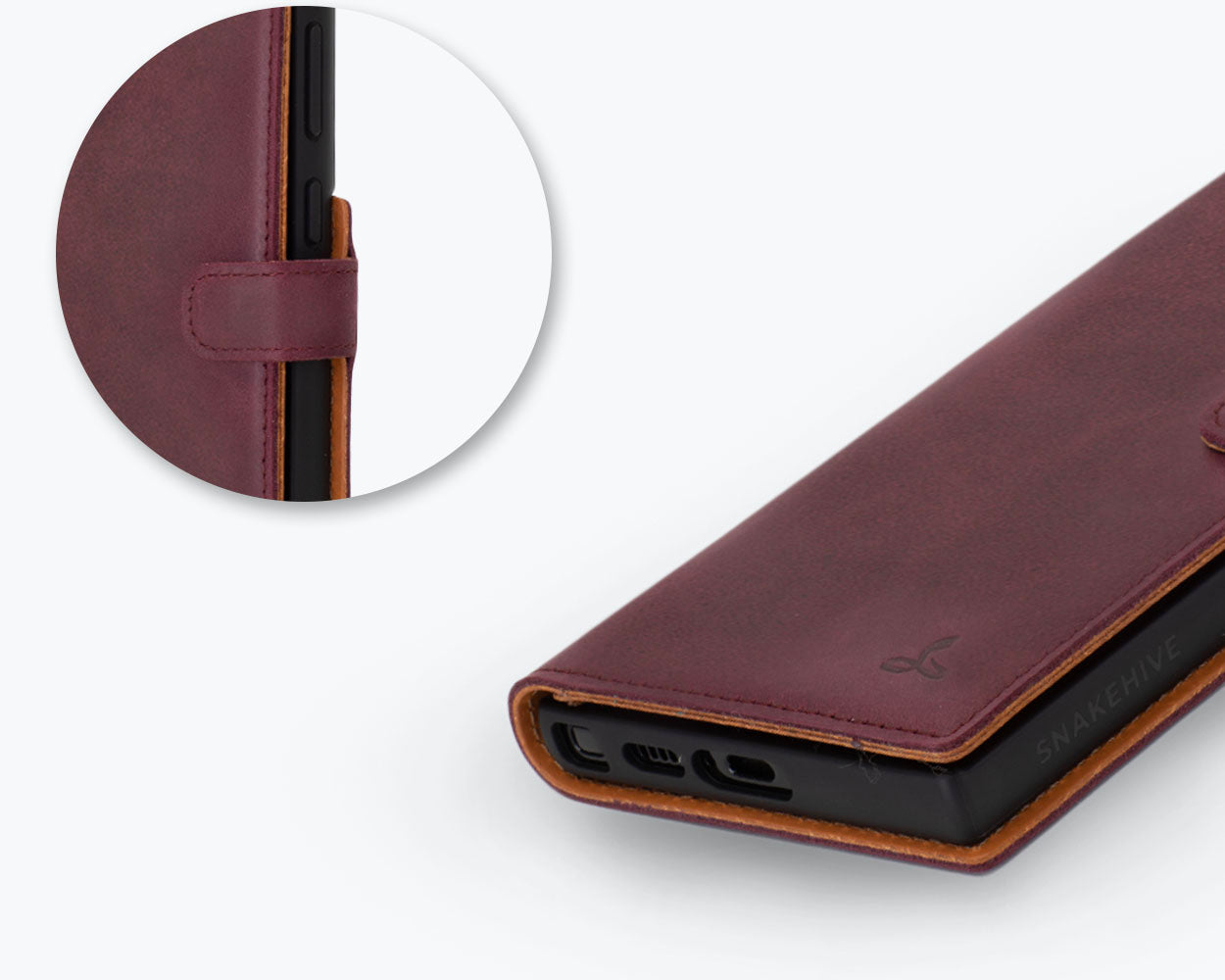 Samsung Galaxy S23 Ultra - Vintage Leather Wallet Phone Case