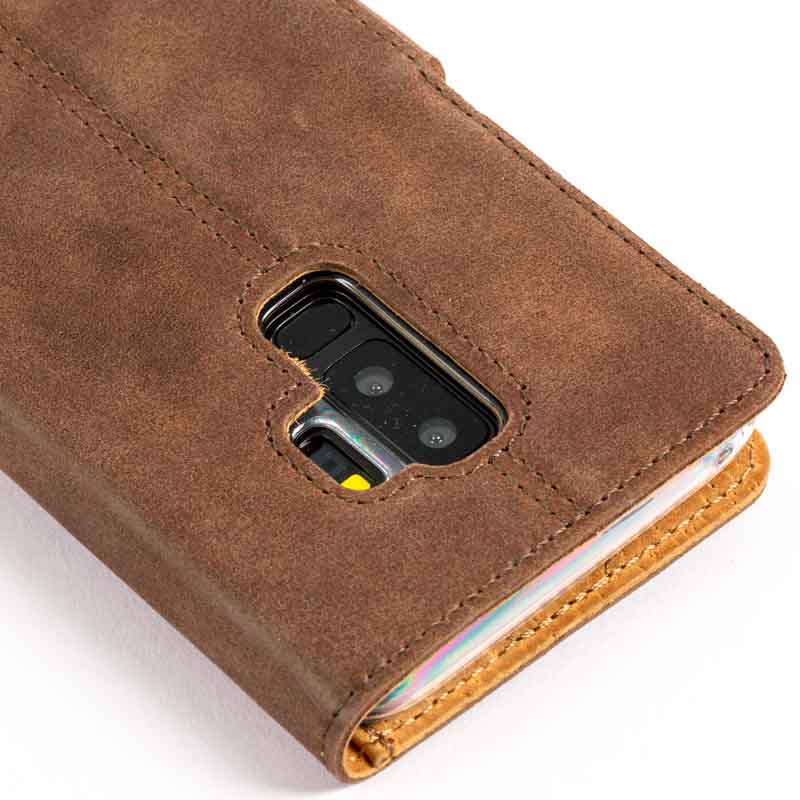 Samsung Galaxy S9 Plus - Vintage Leather Wallet Phone Case